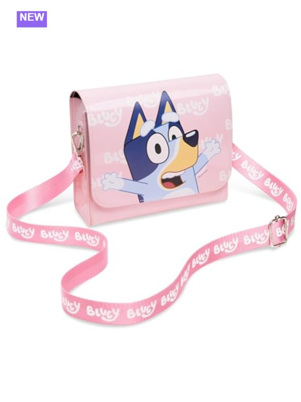 Kids Bluey Crossbody Shoulder Bag Adjustable Strap Purse Travel Gift
